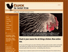 Tablet Screenshot of cluckthechickenstore.com